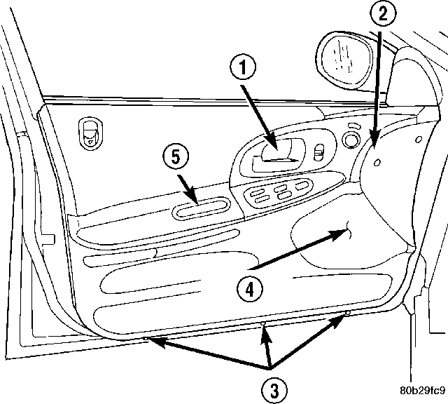 Chrysler 300m door handle #5